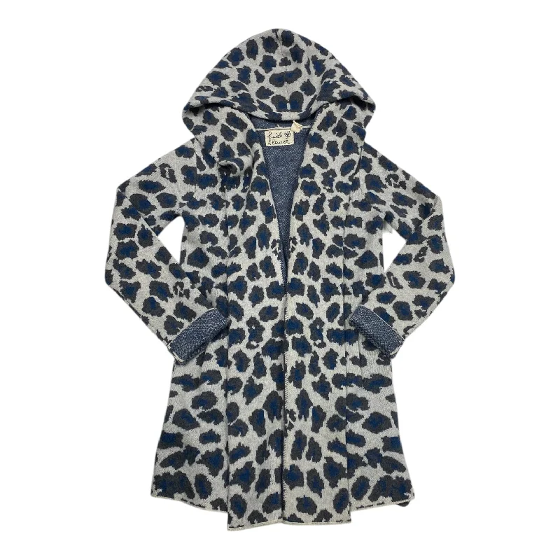 Women's Square Collar SweatersSweater Cardigan By Field Flower In Animal Print, Size: Xs