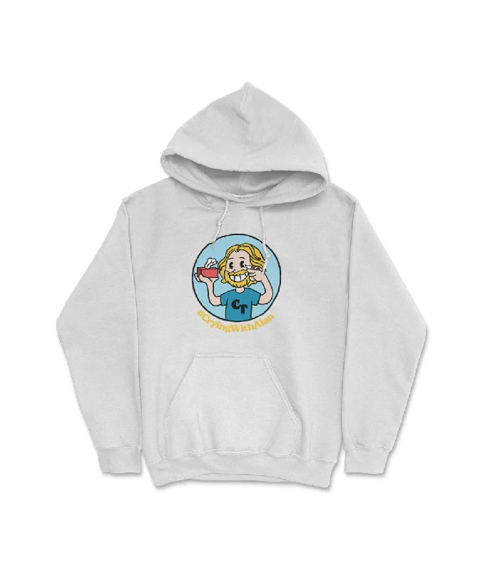 Women's Blouse with Narrow CollarCrying with Alan Cartoon Hoodie