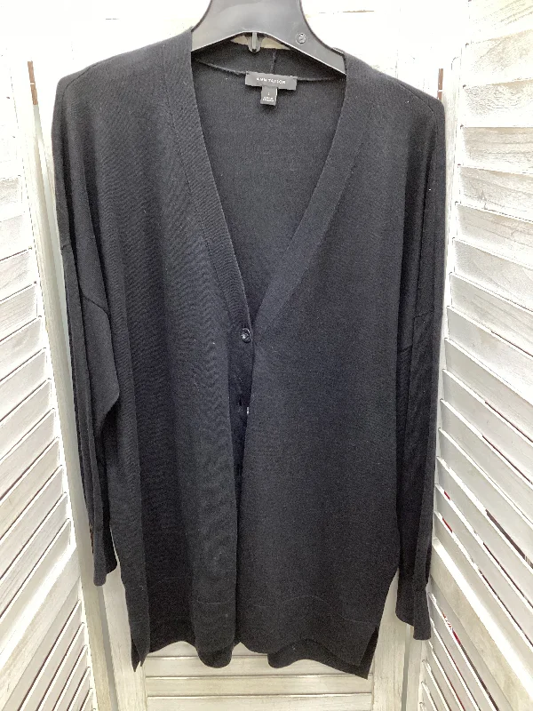 Women's Low Collar SweatersCardigan By Ann Taylor In Black, Size: L