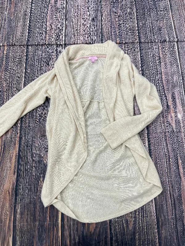 Women's V-Neck SweatersSweater Cardigan By Lilly Pulitzer In Tan, Size: S