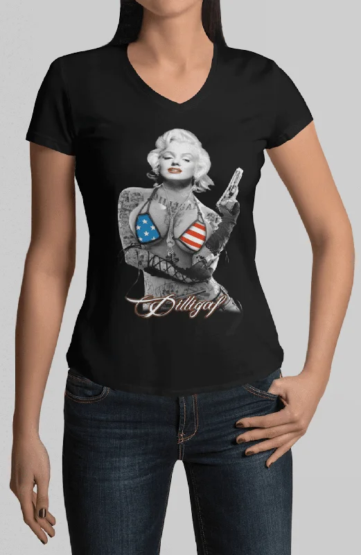 Women's Blouse with Narrow CollarMarilyn USA