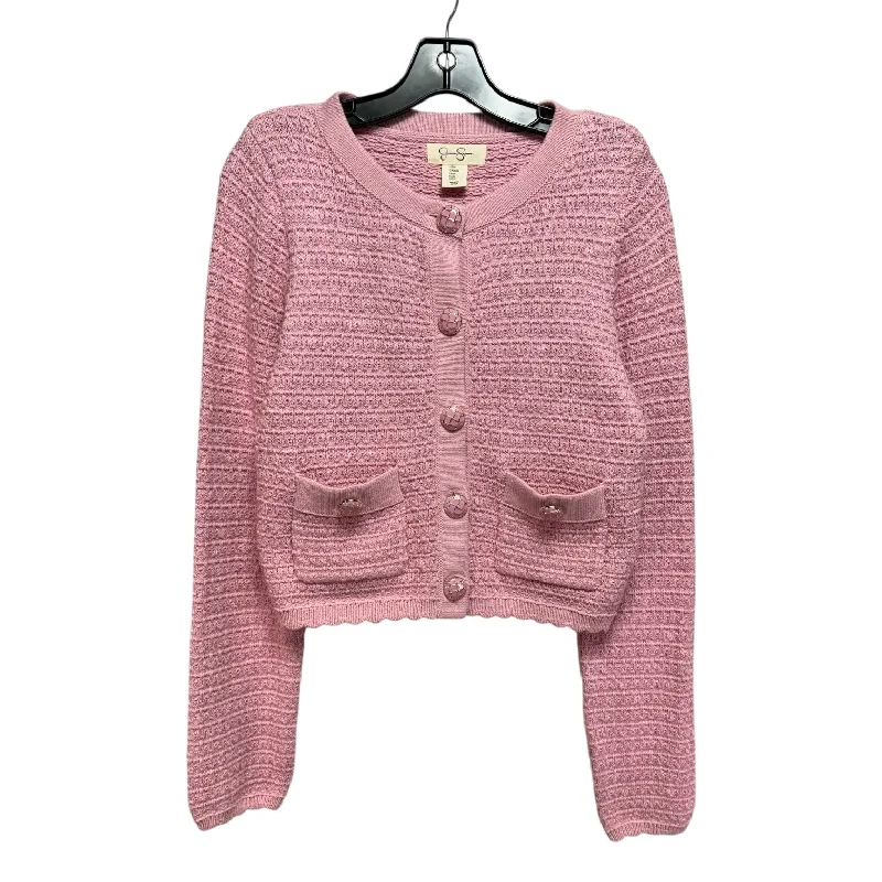 Women's Bell Sleeve SweatersSweater Cardigan By Jessica Simpson In Pink, Size: M