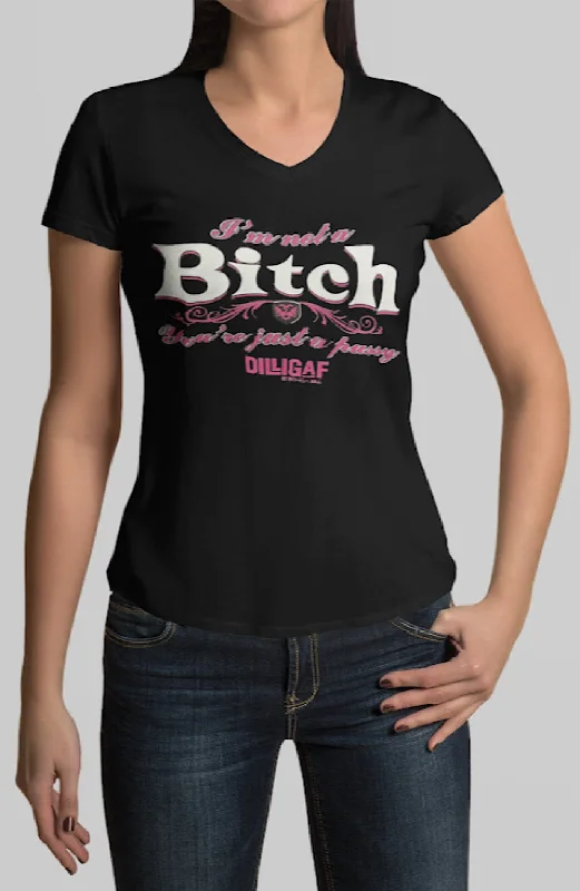 Women's Blouse with Sweetheart CollarI'm Not a BITCH, you're just a PUSSY Tee