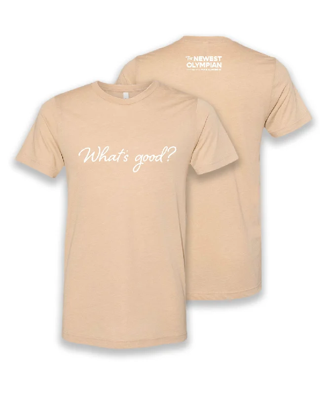 Women's Blouse for Office"What's Good?" Tri-Blend Tee