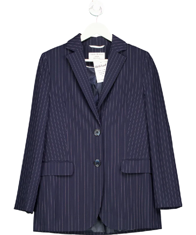 Women's Button-Up SweatersHelene Berman Blue Pinstripe Blazer UK 10