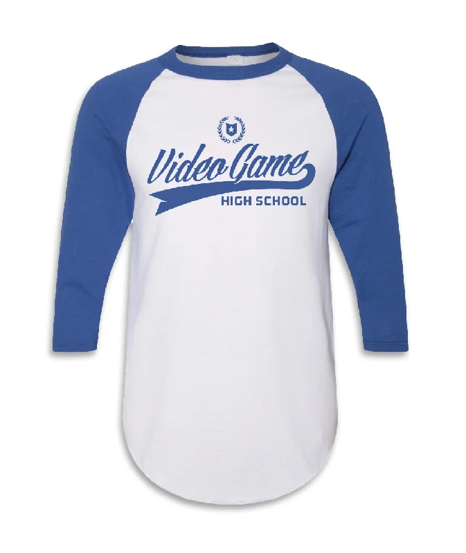 Women's Ruffled BlouseVGHS Script Baseball Tee