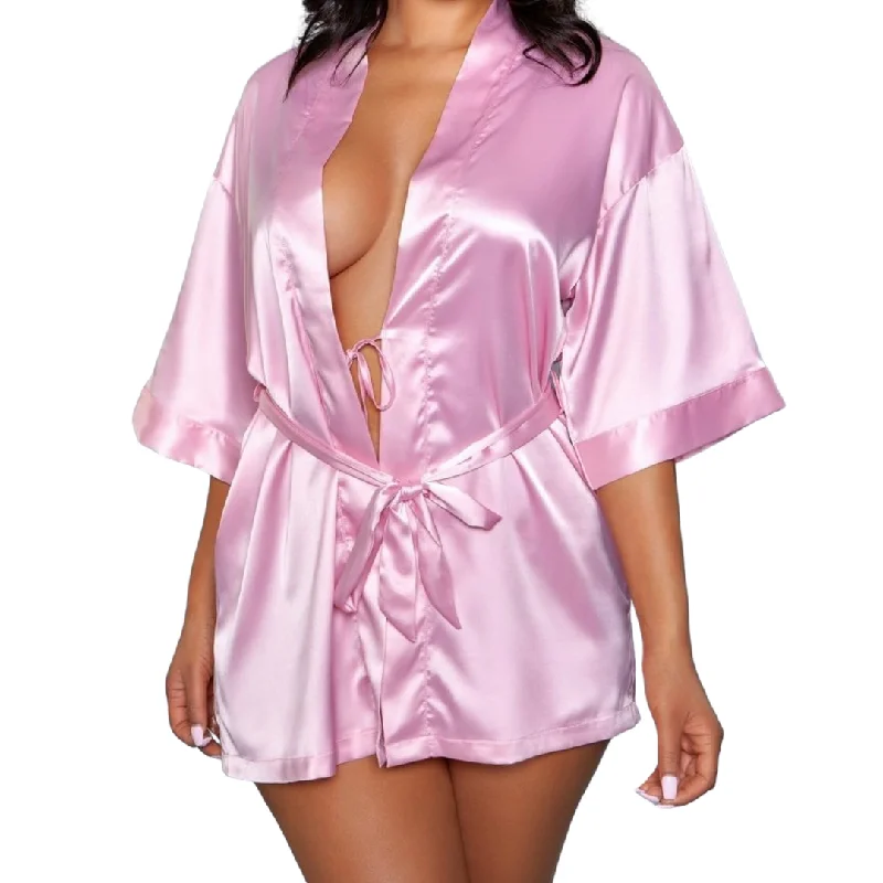 women's pajamas with a touch of eleganceBlushing Satin Robe