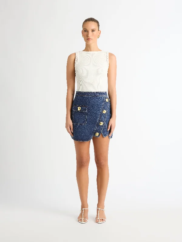 Women's Mid-Waist SkirtsREPUBLIC MINI SKIRT