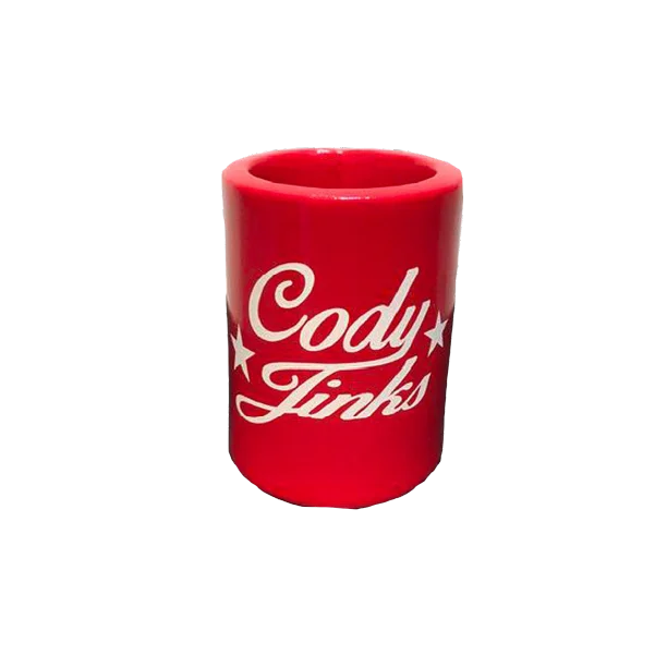 Women's Blouse with Collarless DesignCody Jinks Script Red Foam Koozie