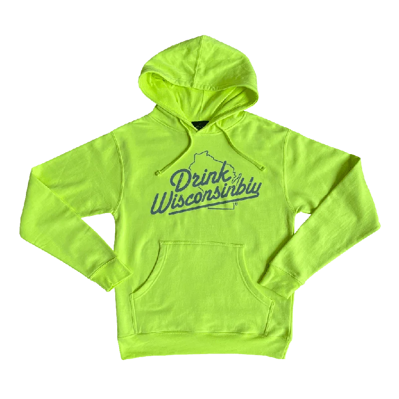 Women's Hooded Sweatshirts with Paisley LiningSafety Yellow Hoodie