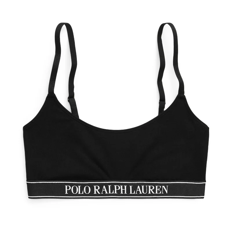 maternity support braPolo Ralph Lauren, Scoop Bralette, Polo Essentials, espresso