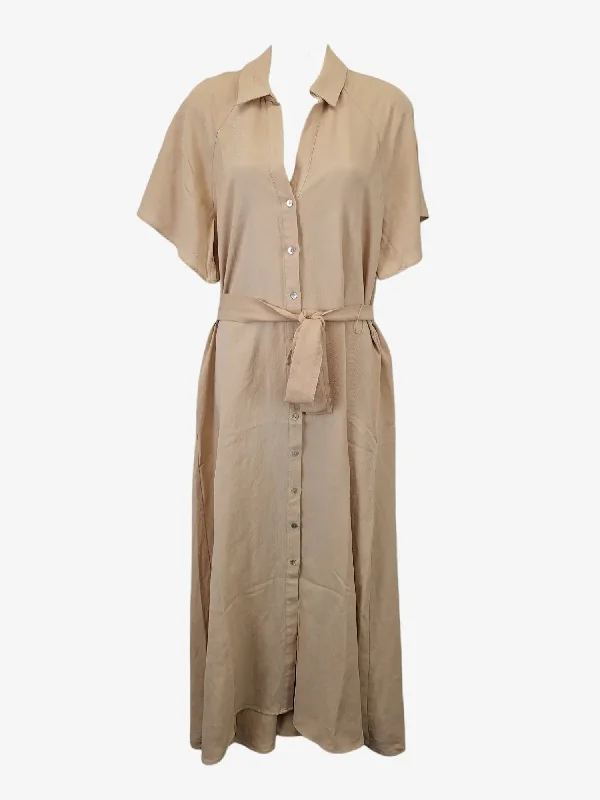 Women's Square-Neck DressesZara Elegant Resort Shirt Maxi Dress Size S