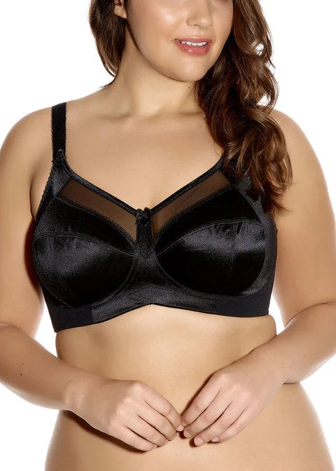 nursing bra with easy access clipsKeira Black Non Wired Bra