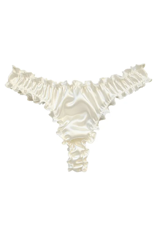 racerback sports braLattemiele Silk Frilled Thong