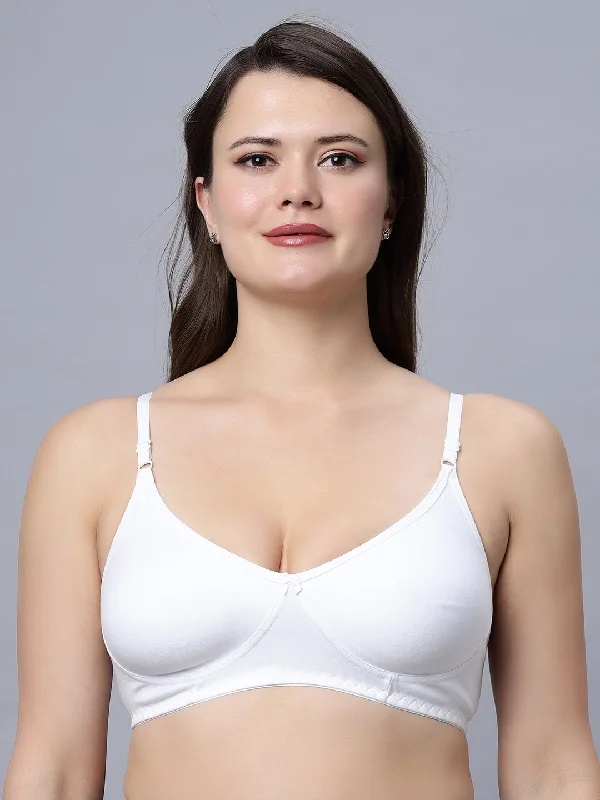 plus-size smoothing bra for dressesMedium coverage Non Padded Bra white color (Pack of 1)