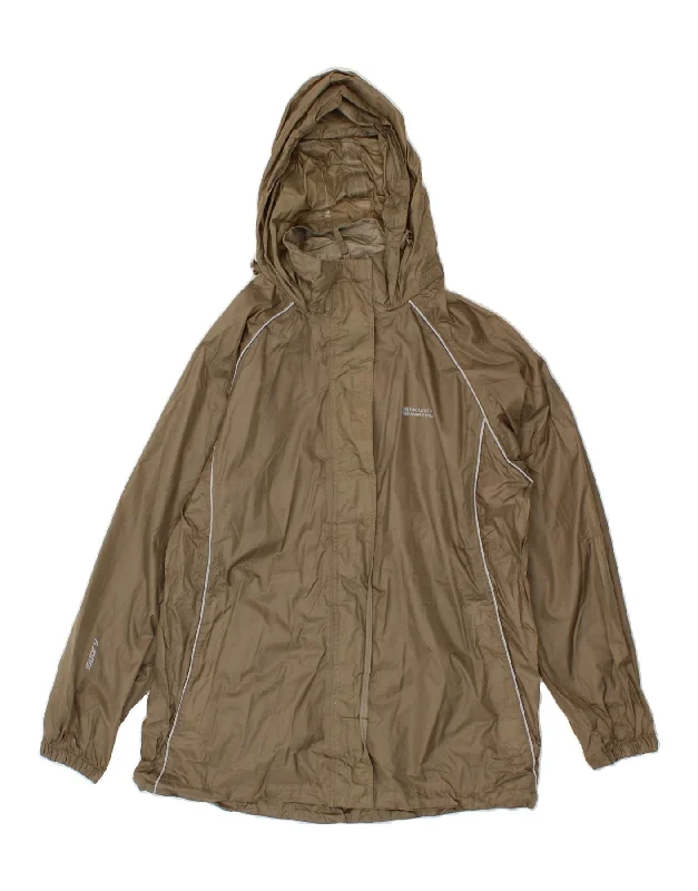 Women's Coats with ZipperMOUNTAIN WAREHOUSE Womens Hooded Raincoat UK 16 Large Khaki