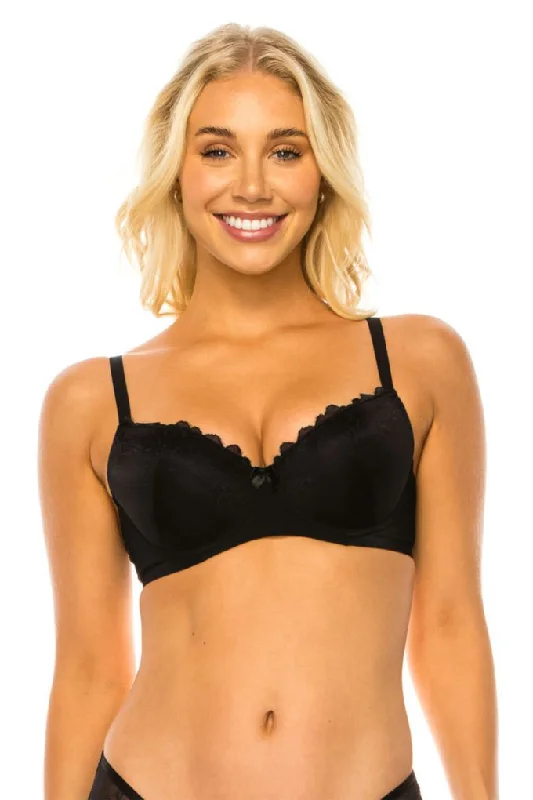 nursing bra with easy access clipsFloral Lace Bra