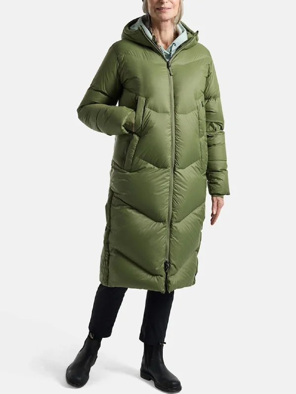 Women's Coats with Fur Trimmed HoodLong Down Parka Jacket