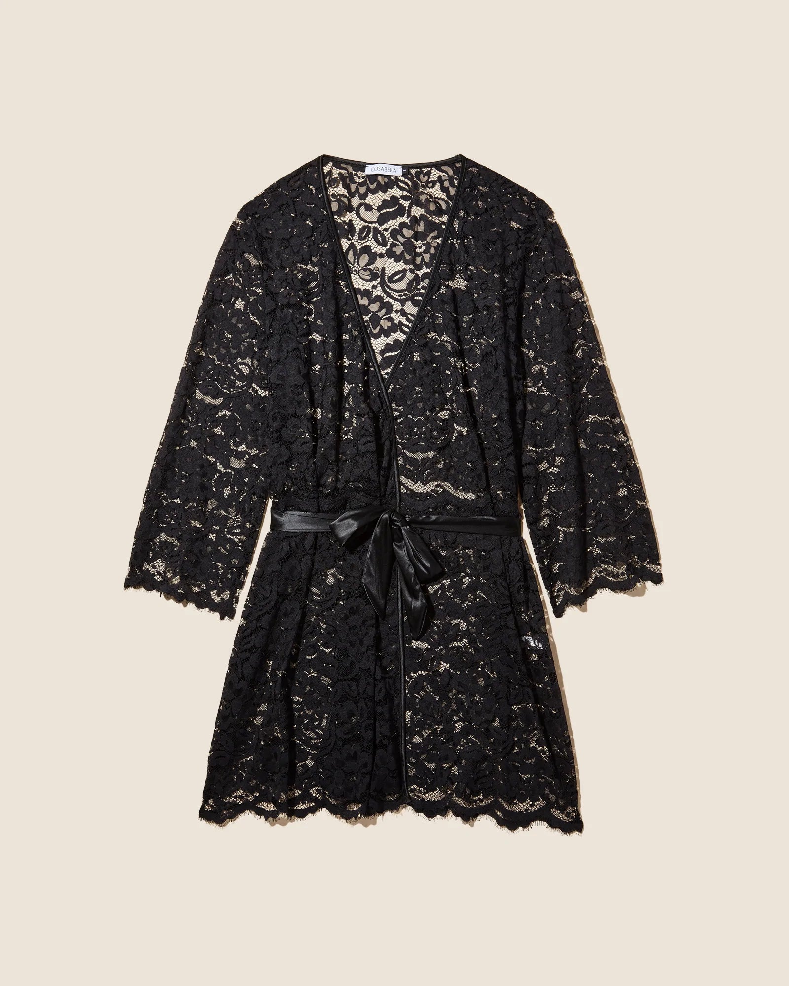 women's pajamas with a touch of whimsical funCosabella Magnolia Lace Kimono Robe