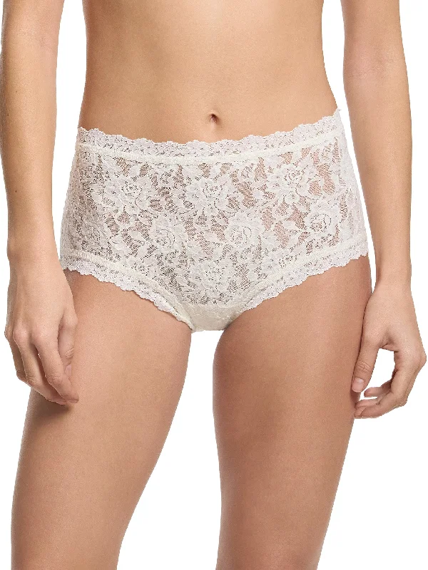 sheer lace bikini panties for a seductive lookSignature Lace High Rise Boyshort Marshmallow