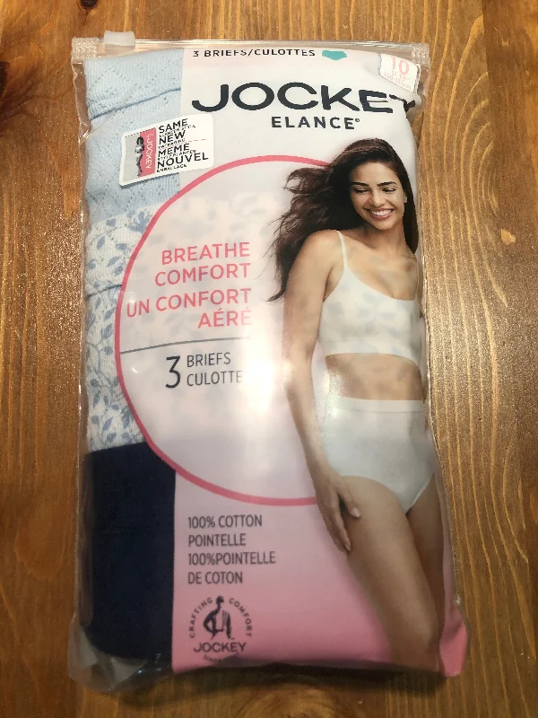 cheeky cut lingerie panties for womenJockey 3 briefs 100% cotton pointelle 7419/468