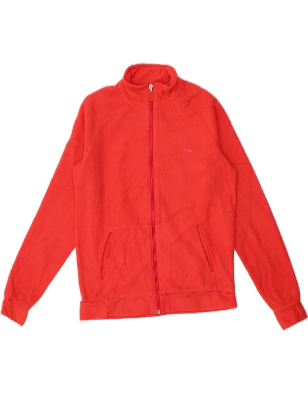 Women's Down CoatsFILA Womens Fleece Jacket UK 14 Medium Red Polyester