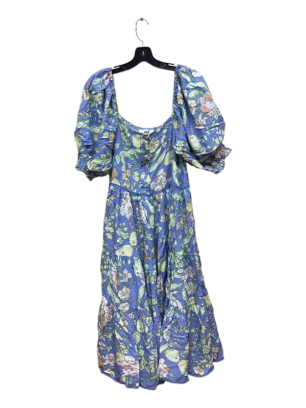 Women's Off-Shoulder DressesFloral Print Dress Casual Maxi Clothes Mentor, Size S