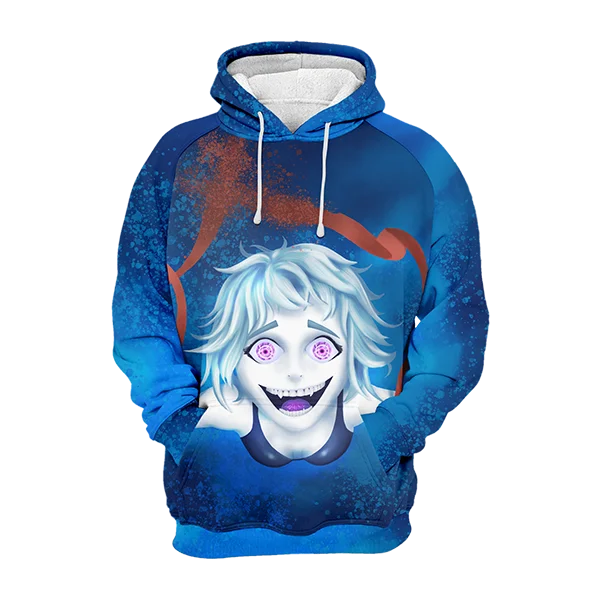 Women's Hooded Sweatshirts with Linen LiningAnime Kyoki Hoodie