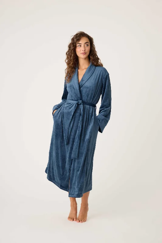 women's pajamas with built-in shortsPJ Salvage Velvety Velour Robe