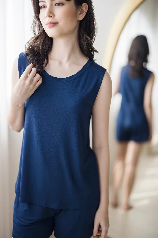 women's pajamas with a blend of comfort, style, and functionalityOffline Tank Top in Midnight Blue