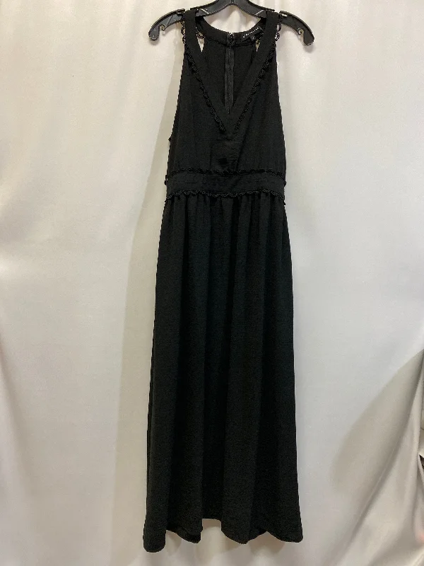 Women's Square Collar DressesBlack Dress Casual Maxi Clothes Mentor, Size M