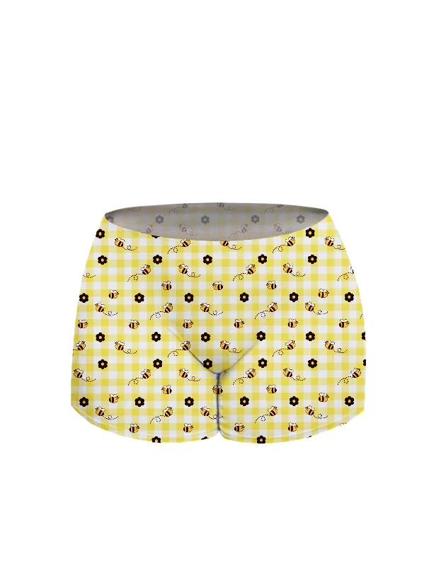 floral print hipster panties with a stretchable and breathable fabricAiraModal™ Oh, Honey! Boy Short