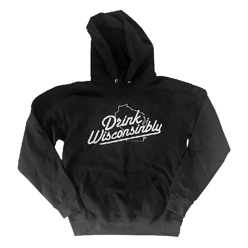 Women's Hooded Sweatshirts with Front PocketsClassic Black Hoodie