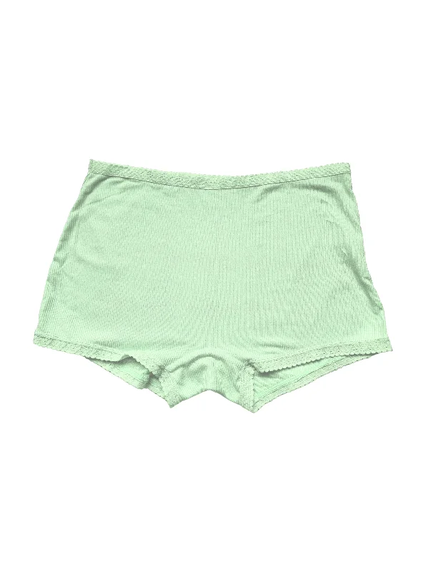 lightweight mesh bikini panties for womenAiraModal™ Blooming Ribbed Boy Shorts