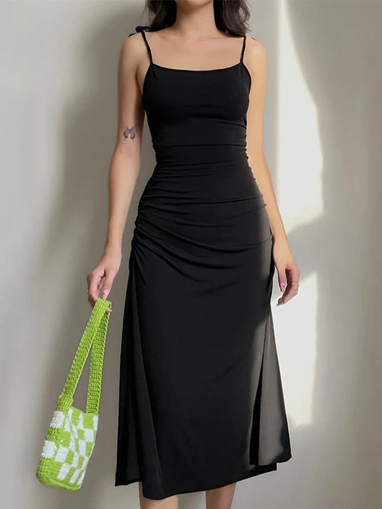 Women's Shirt Collar DressesFashionSierra Backless Long Party Summer Women 2024 Clothes Maxi Dress