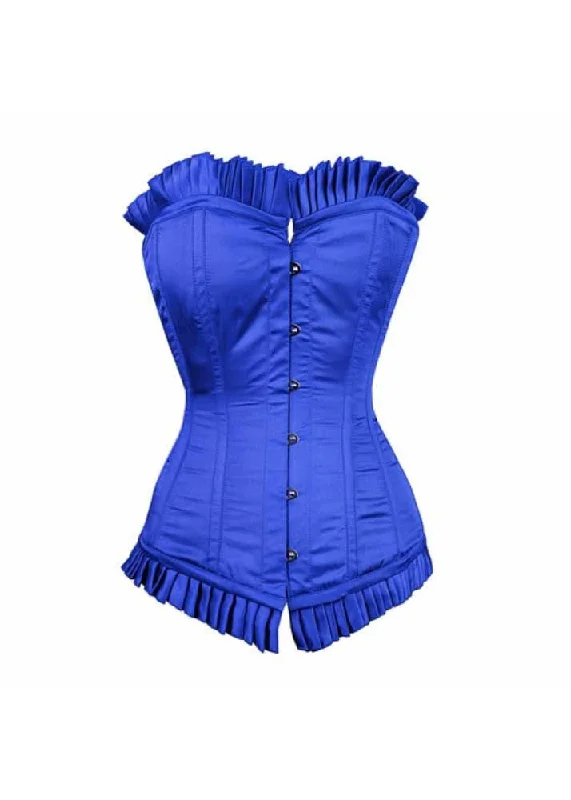 body shaper with silicone strips for no-slip wearACA BLUE SATIN