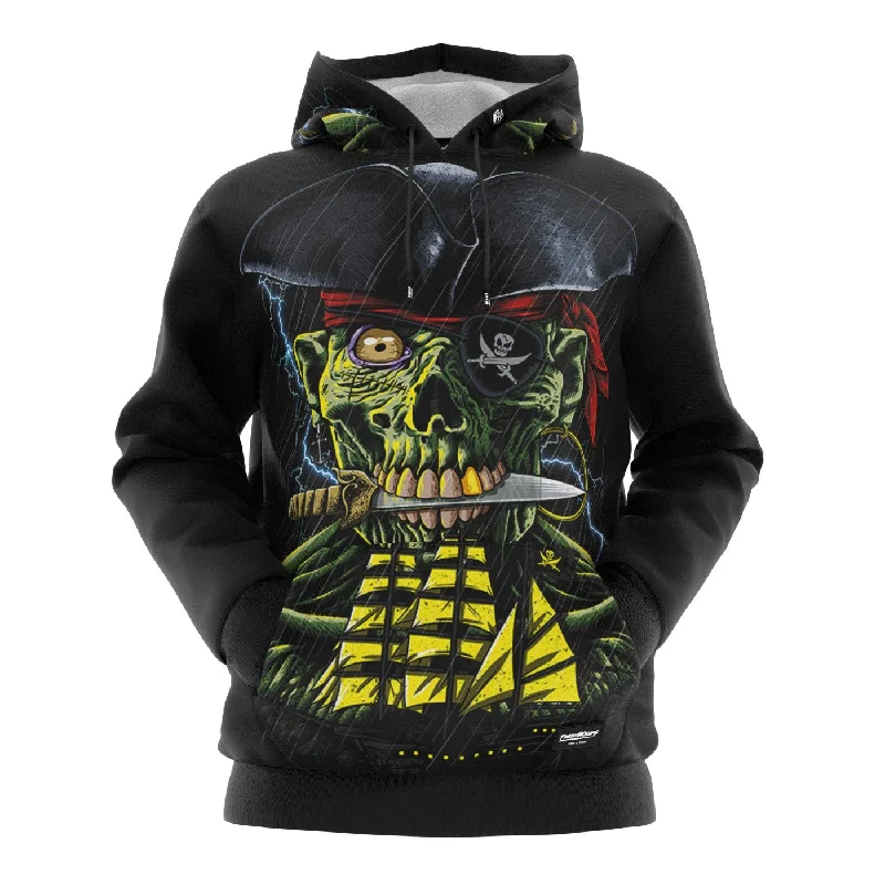 Women's Hooded Sweatshirts with Moisture-Wicking FabricPirate Zombie Hoodie