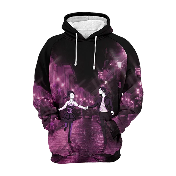 Women's Hooded Sweatshirts with Silk LiningAnime Rabusutori Hoodie