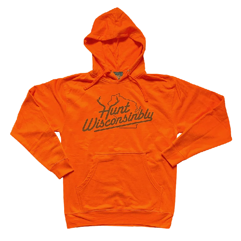 Women's Hooded Sweatshirts with Soft FabricHunt Wisconsinbly Hoodie