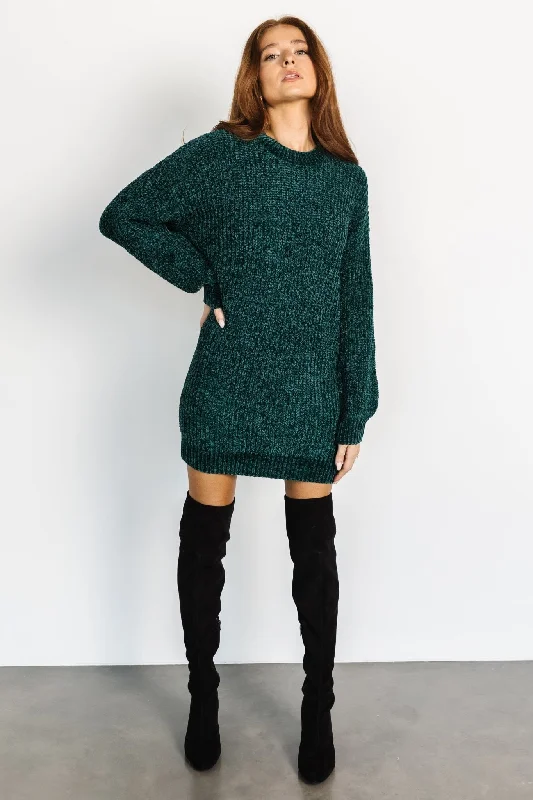 Women's Elastic Waist ShortsChrista Sweater Dress | Emerald