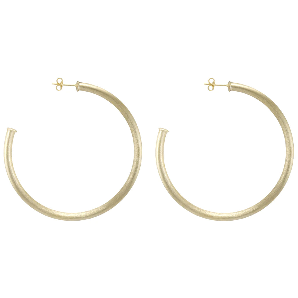 Women's Jumpsuits with SleevesSheila Fajl Everybody's Favorite Brushed Gold Hoops