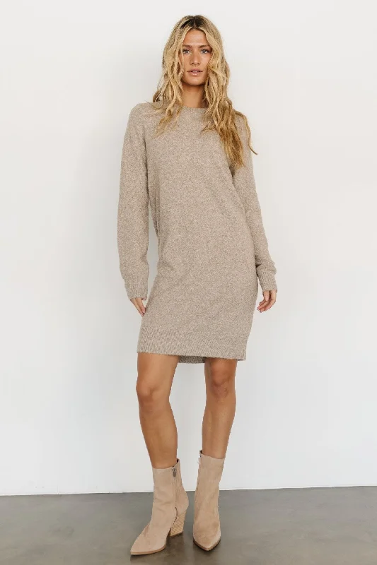 Women's Travel ShortsMiller Sweater Dress | Heather Taupe