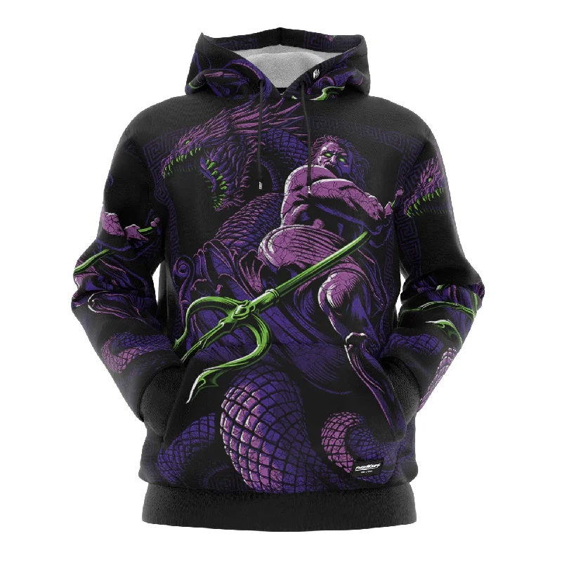 Women's Hooded Sweatshirts with Cotton LiningPoseidon Dragon Hoodie