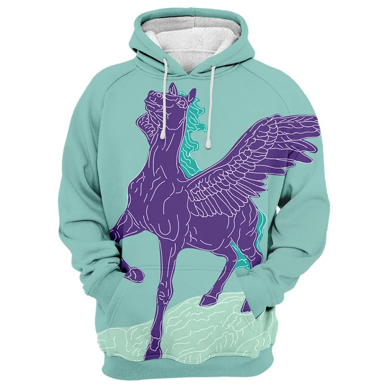 Women's Hooded Sweatshirts with Sherpa LiningPegasus Hoodie