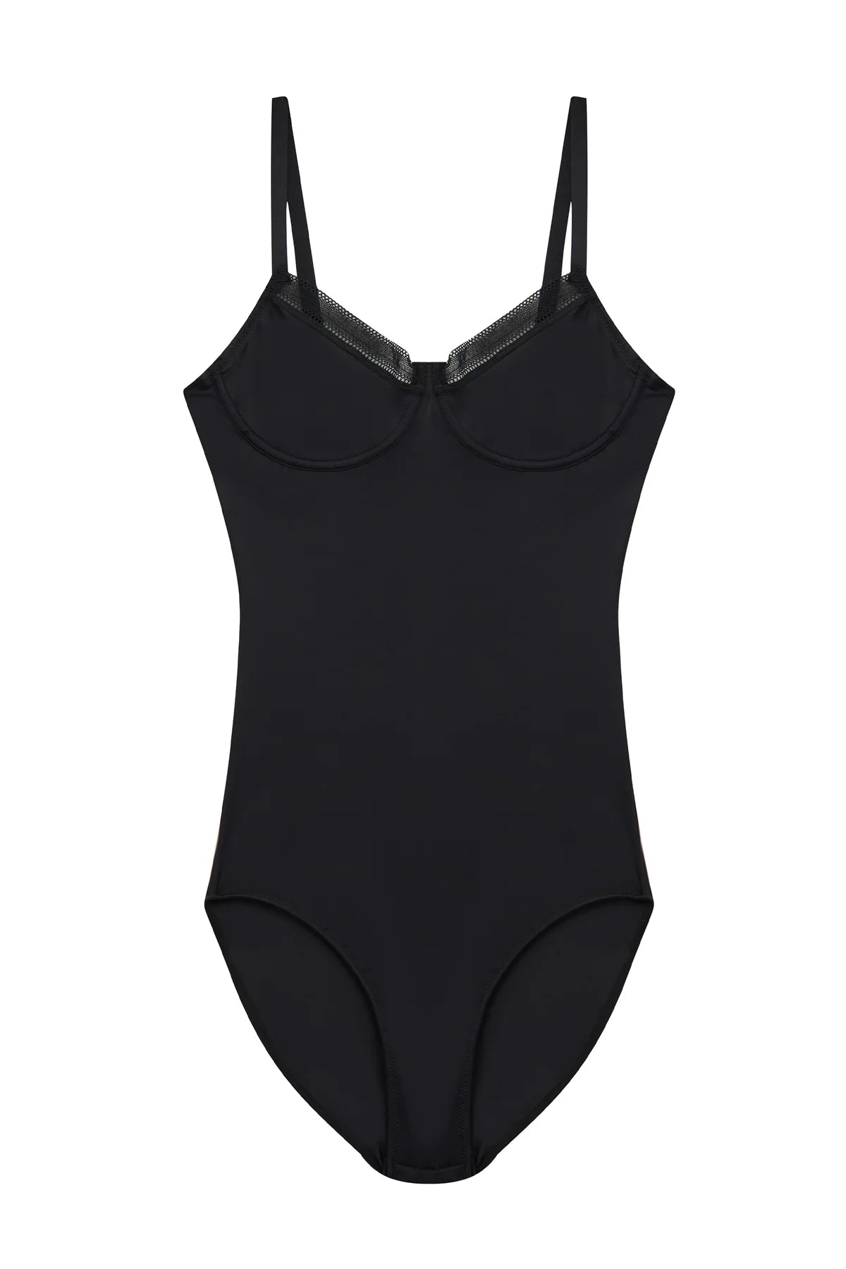 convertible halter braBlack Nano Underwired Bodysuit