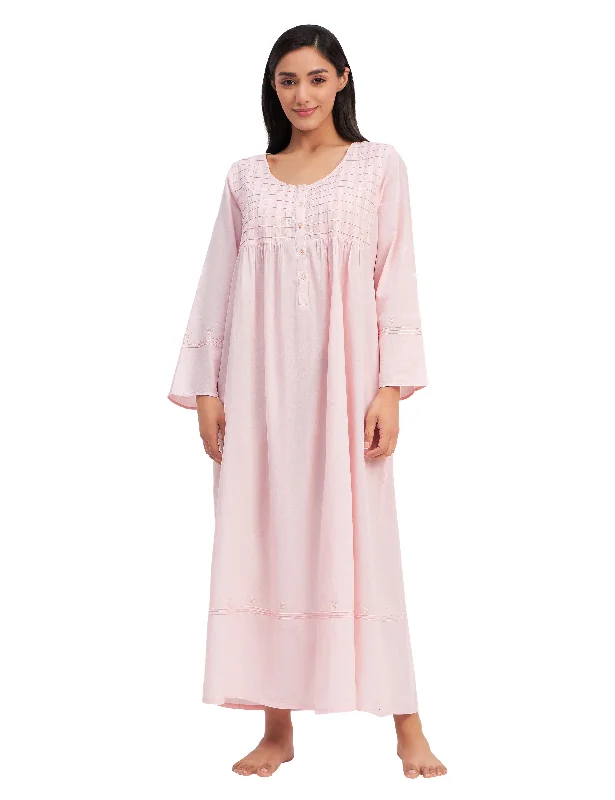 women's cotton pajama setsAurora Maxi Dress 100% Cotton Full Sleeve