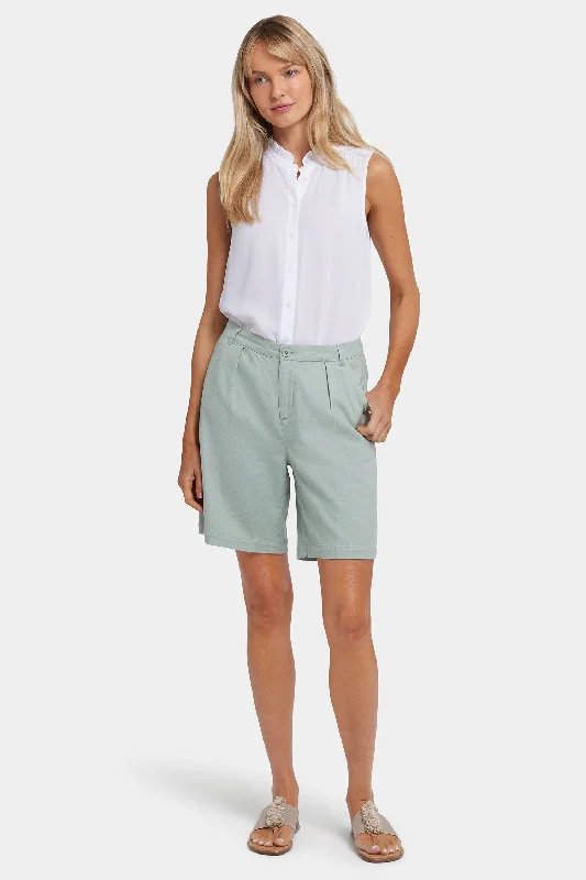 Women's Button-Up ShortsRelaxed Shorts  - Tomatillo