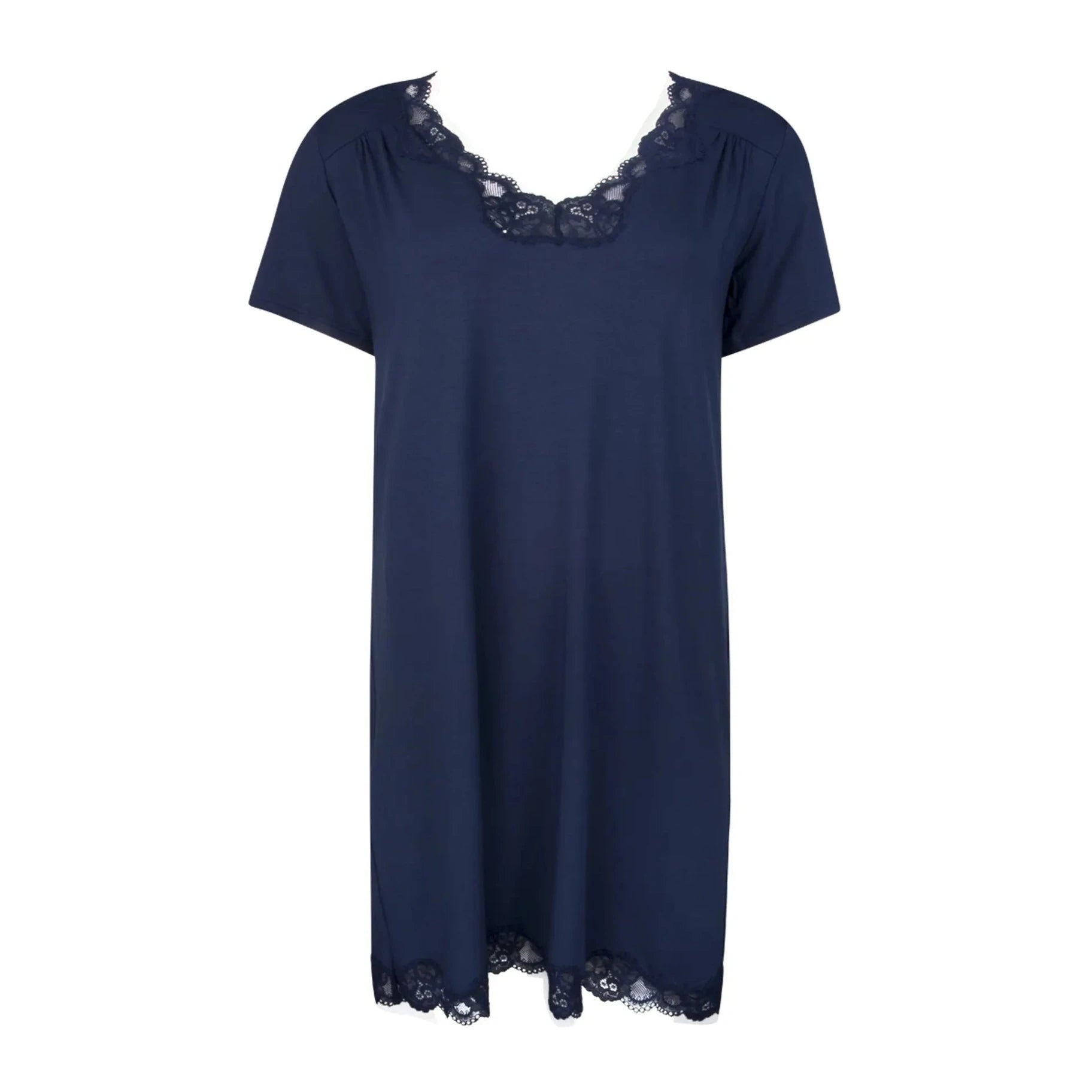 women's pajamas in soft, breathable materialsAntigel Simply Perfect Capped Sleeve Nightie Bleu Marine