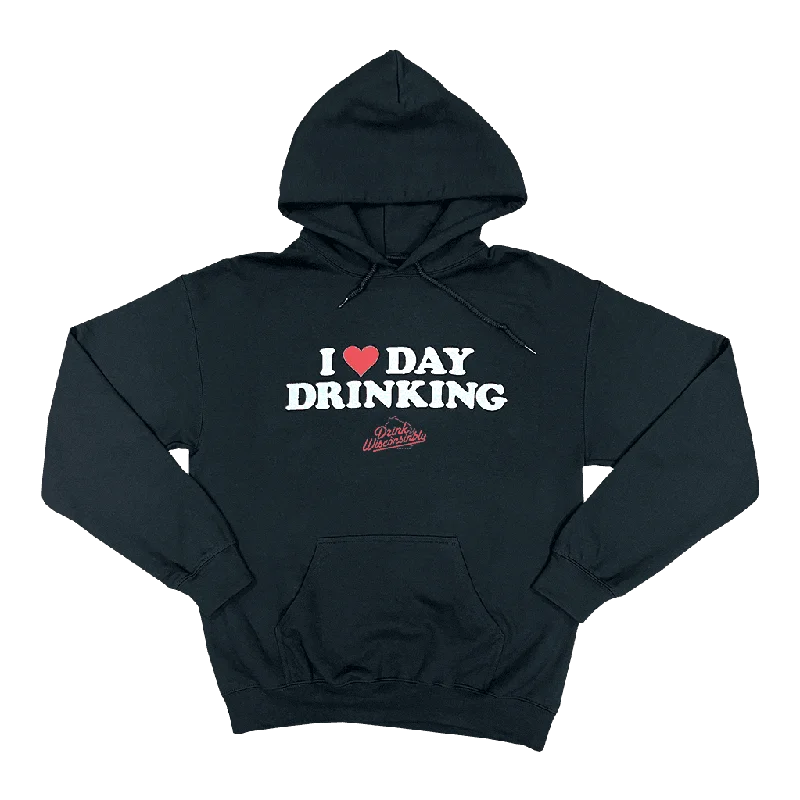 Women's Hooded Sweatshirts with Drawstrings"I Love Day Drinking" Hoodie