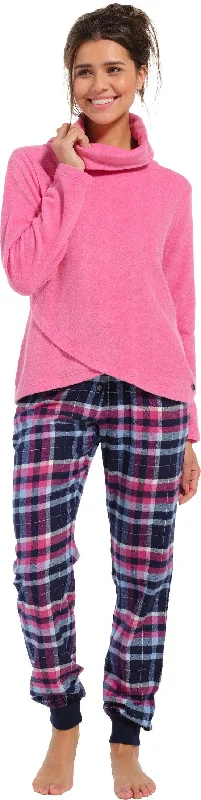 women's pajamas with a charming, vintage aestheticTop 41232-446-2 dark pink 223